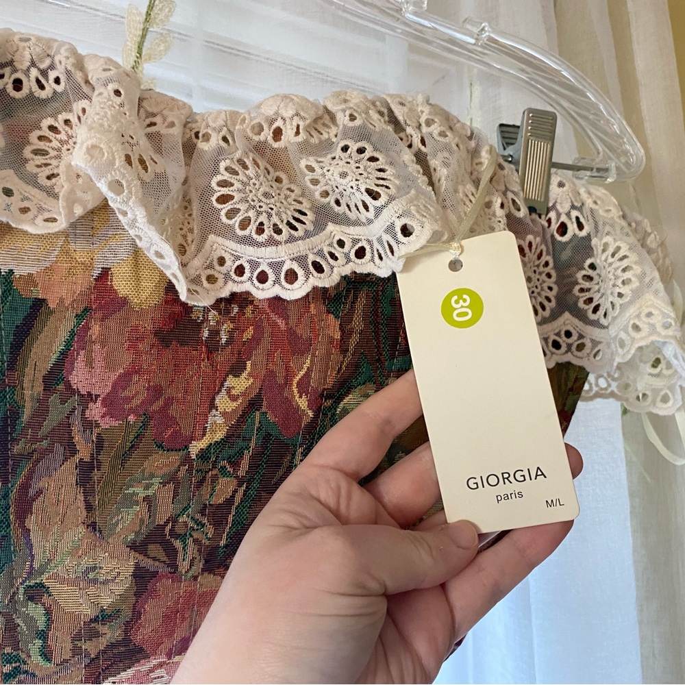 NWT | Brocade Floral Bustier - Picture 5 of 5